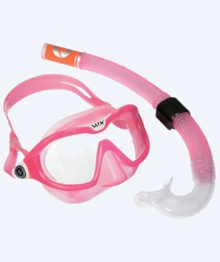 Discount Aqualung Combo snorkelsæt til børn (4-8) - Combo Mix - Lyserød/hvid