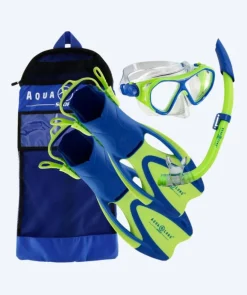 Clearance Aqualung snorkelsæt til børn - Urchin - Grøn/blå