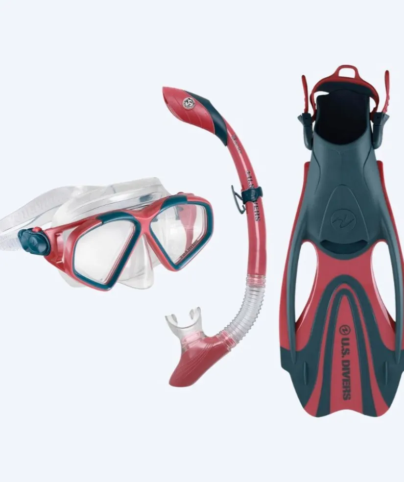 Sale Aqualung snorkelsæt til voksne - Cozumel - Mørkeblå/rød