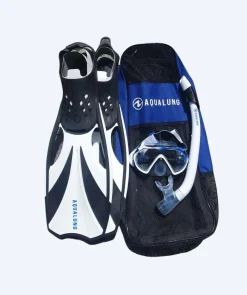 Clearance Aqualung snorkelsæt til voksne - Compass - Sort/hvid
