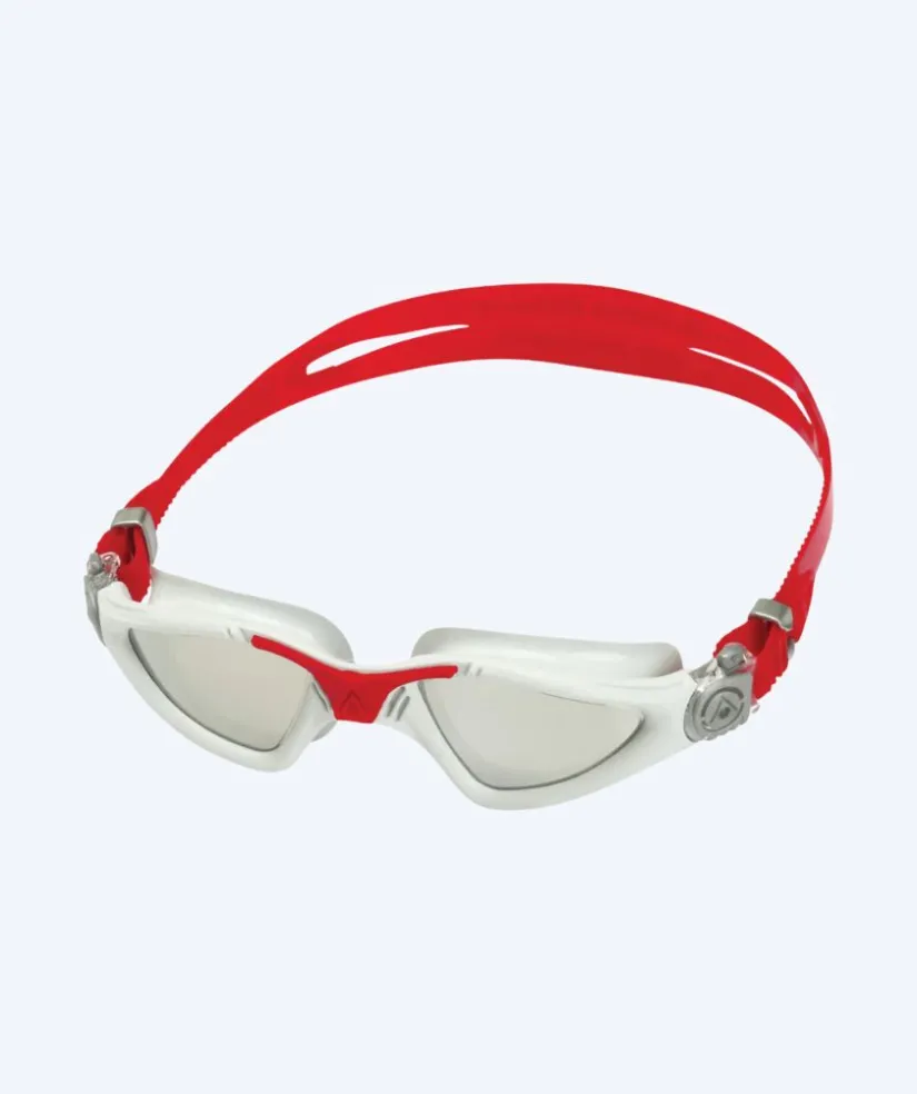 Aquasphere motions dykkerbriller - Kayenne - Rød/hvid (Mirror linse)