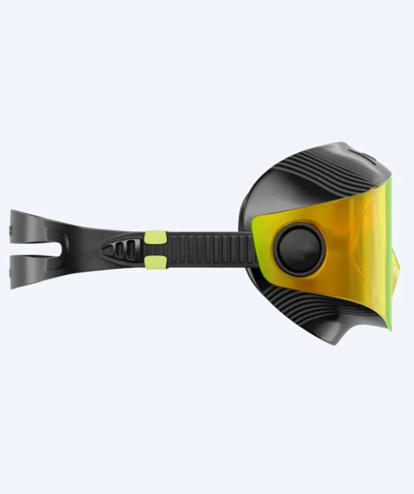 Hot Aquasphere svømmemaske - DEFY. Ultra Indigo - Sort/guld (Mirror linse)