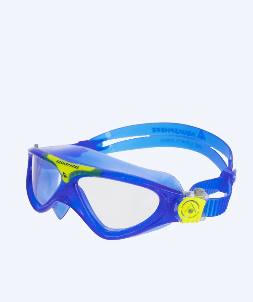 Clearance Aquasphere svømmemaske til junior (6-12) - Vista - Blå/gul