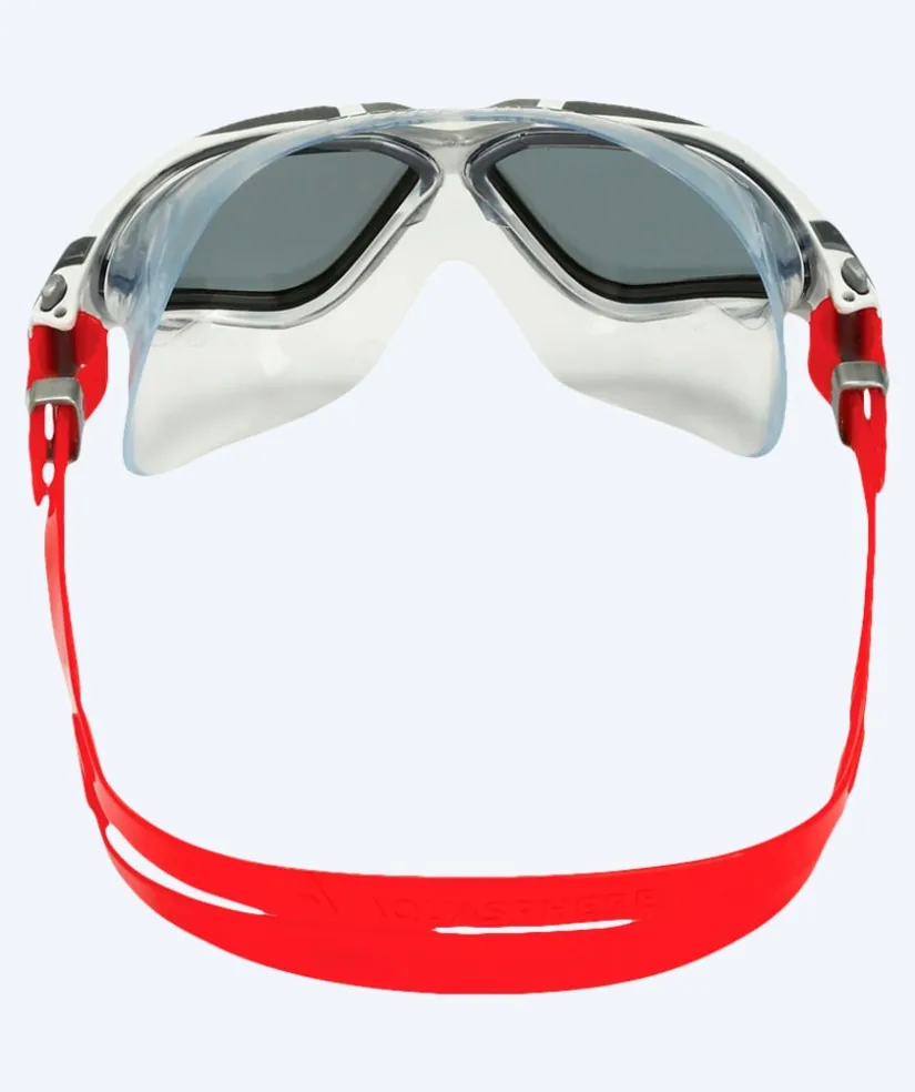 Discount Aquasphere svømmemaske - Vista - Hvid/rød (Smoke linse)