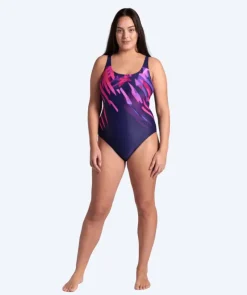New Arena badedragt i plus size til damer - Talea U-Back - Lilla
