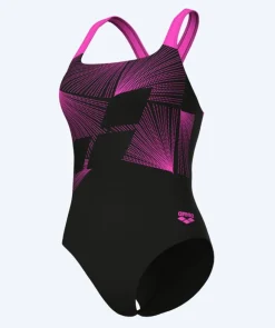 Clearance Arena badedragt til damer - Lights - Sort/pink