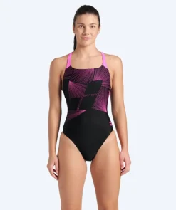 Clearance Arena badedragt til damer - Lights - Sort/pink