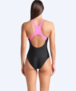 Online Arena badedragt til damer - Scratch Control Pro - Sort/pink