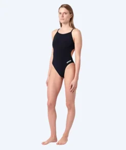 Clearance Arena badedragt til damer - Solid Lace Back - Sort