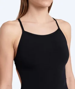 Clearance Arena badedragt til damer - Solid Lace Back - Sort