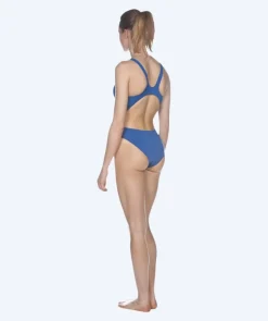 Clearance Arena badedragt til damer - Solid Swim Tech High - Blå