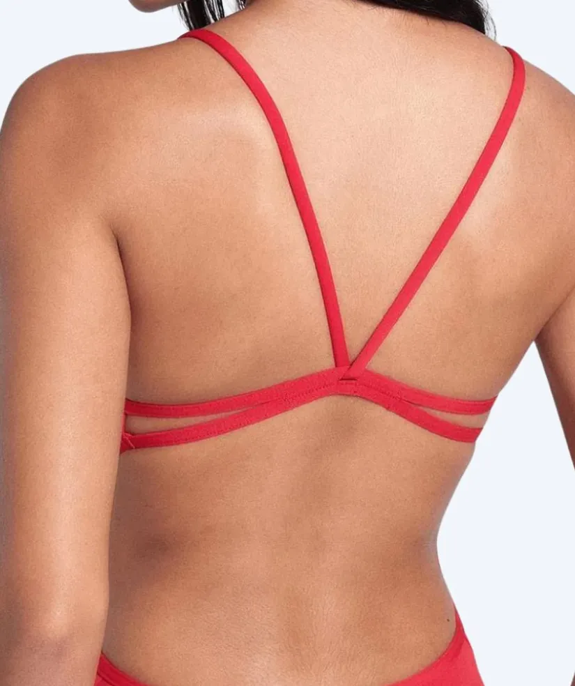 Hot Arena badedragt til damer - Solid Lace Back - Rød