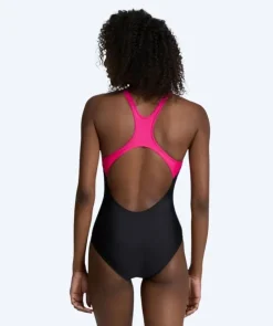 Best Arena badedragt til damer - Swim Pro Back Graphic - Sort/gul