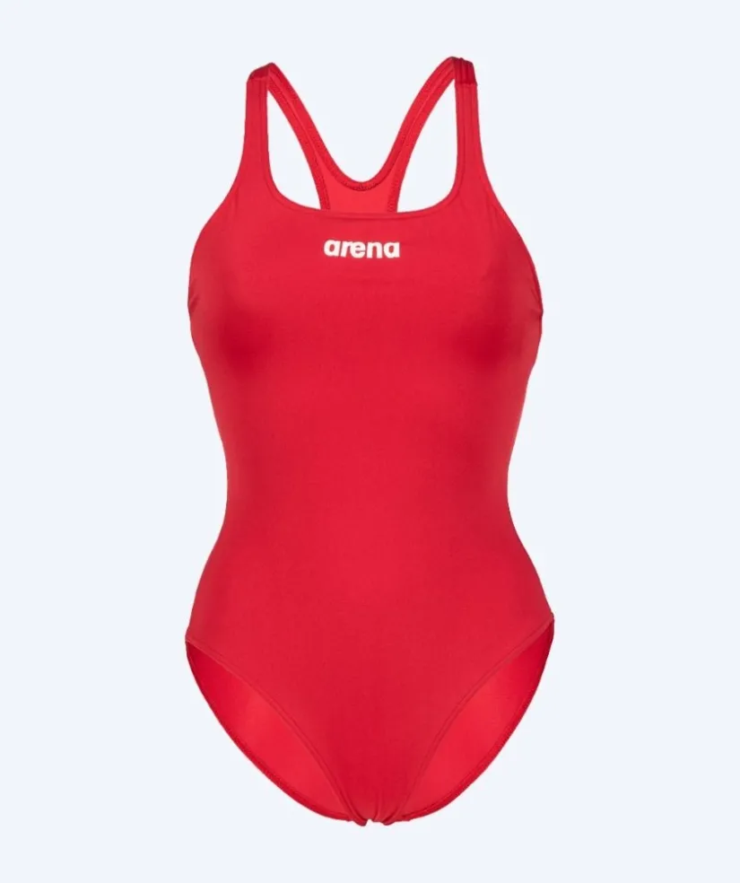 Clearance Arena badedragt til damer - Team Swim Pro Solid - Rød