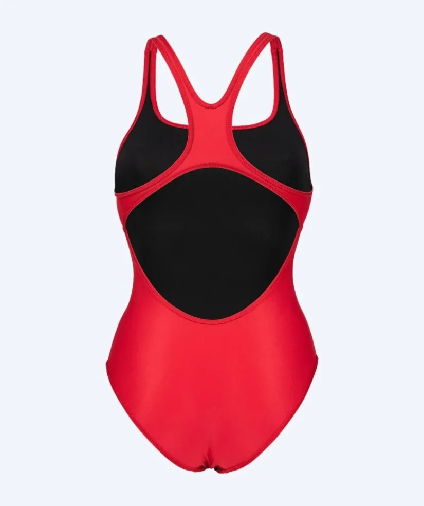 Clearance Arena badedragt til damer - Team Swim Pro Solid - Rød