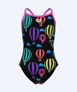 Clearance Arena badedragt til piger - Balloons - Sort/multi