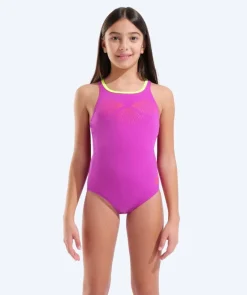 Outlet Arena badedragt til piger - Bay Swim Pro Back - Pink/grøn