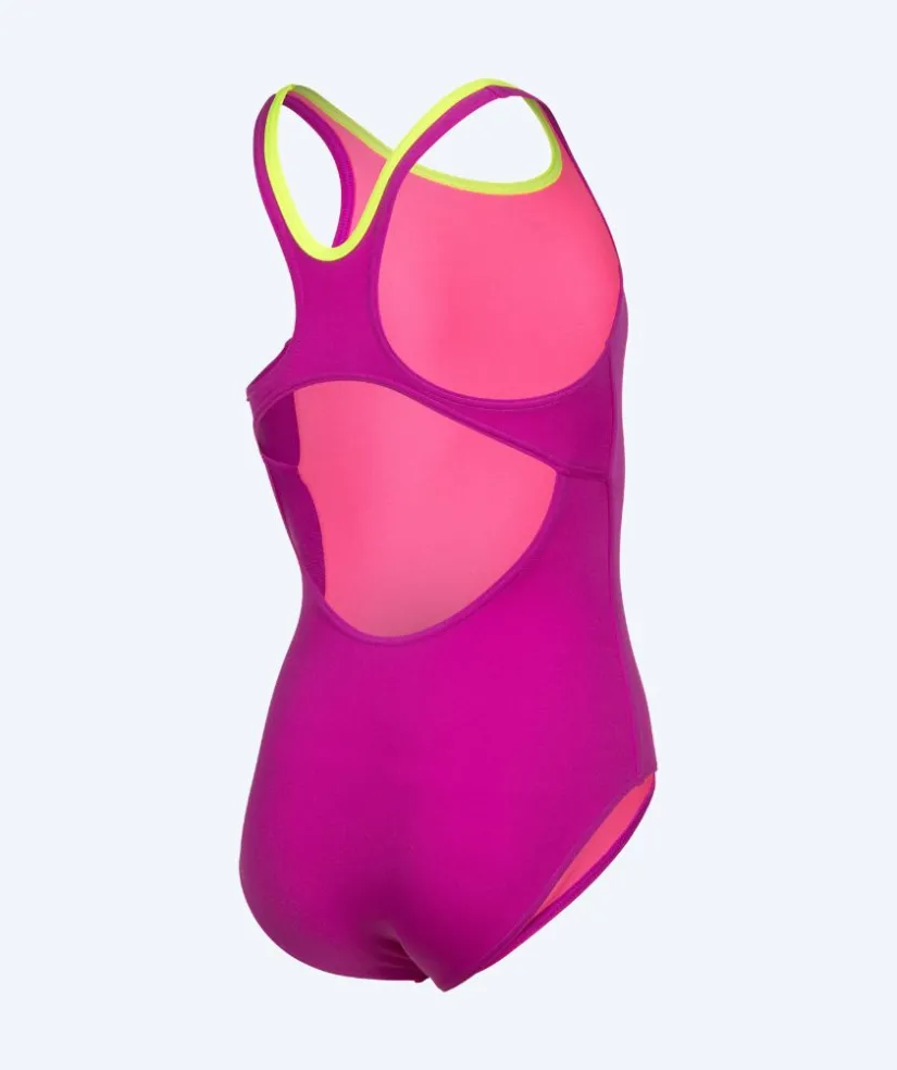 Outlet Arena badedragt til piger - Bay Swim Pro Back - Pink/grøn