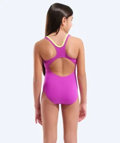 Outlet Arena badedragt til piger - Bay Swim Pro Back - Pink/grøn