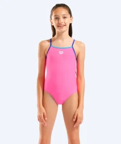 Best Arena badedragt til piger - Light Drop Solid - Pink
