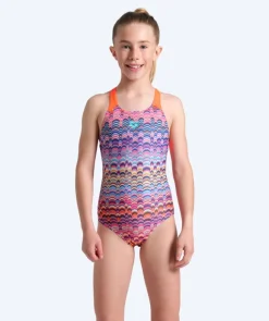 Discount Arena badedragt til piger - Ondulation - Multi/orange