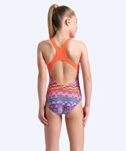 Discount Arena badedragt til piger - Ondulation - Multi/orange