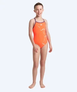Online Arena badedragt til piger - Pastime - Orange/lilla