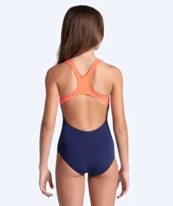 Outlet Arena badedragt til piger - Reflecting Swim Pro Back - Mørkeblå/lyserød
