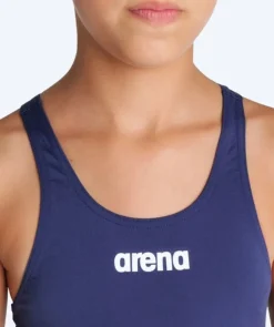 Sale Arena badedragt til piger - Team Swim Tech Solid - Mørkeblå