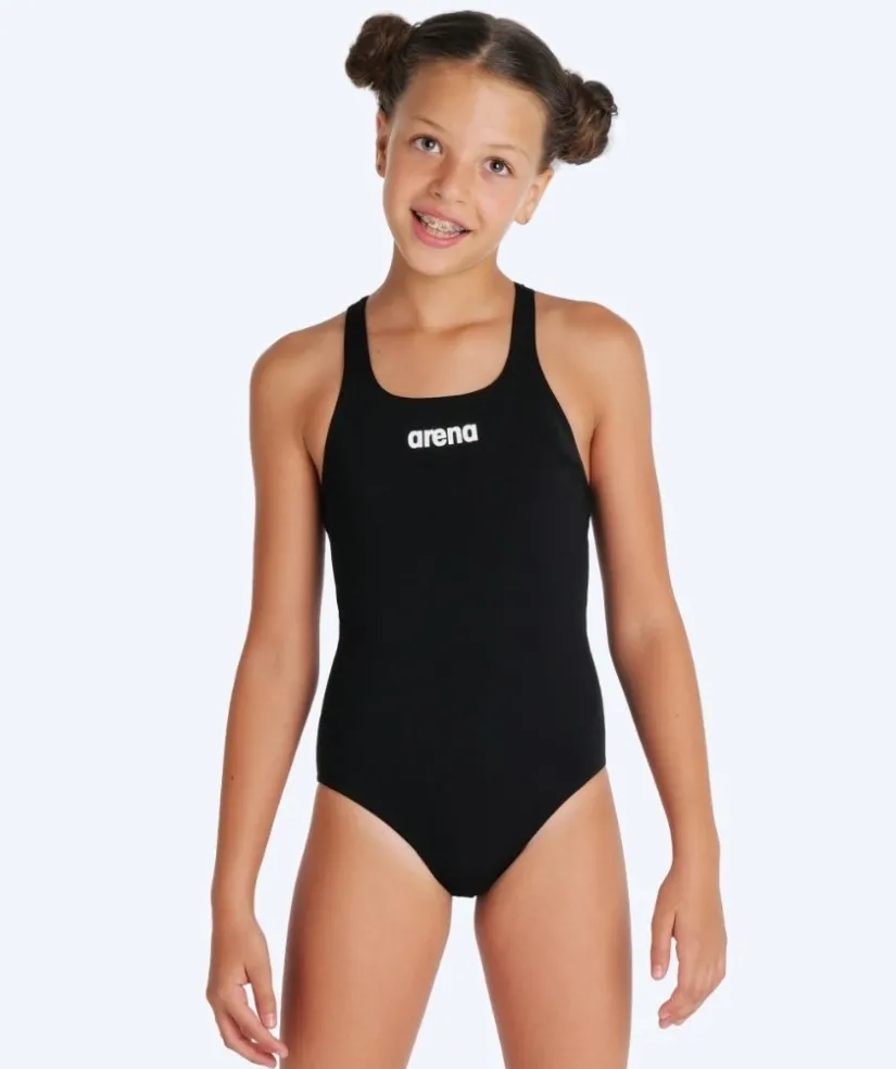 Outlet Arena badedragt til piger - Team Swim Pro Solid - Sort