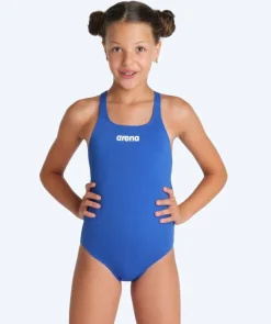 Clearance Arena badedragt til piger - Team Swim Pro Solid - Lyseblå