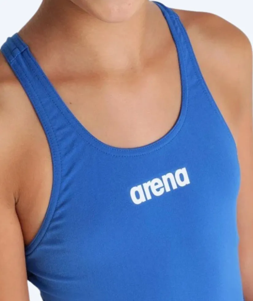 Arena badedragt til piger - Team Swim Tech Solid - Blå