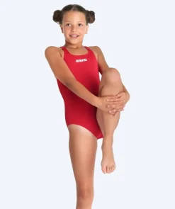 Outlet Arena badedragt til piger - Team Swim Pro Solid - Rød