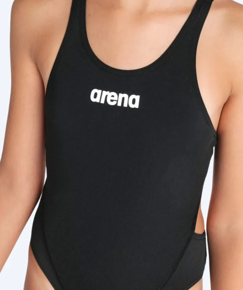 Best Arena badedragt til piger - Team Swim Tech Solid - Sort