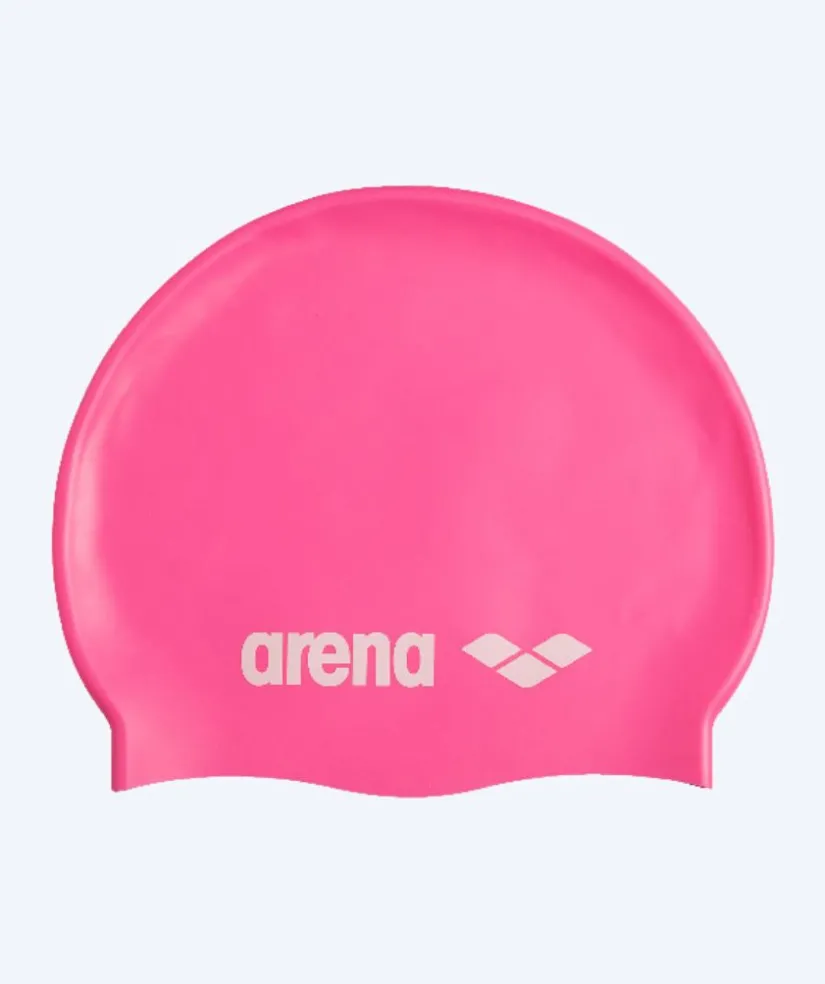 Hot Arena badehætte - Classic Silicone - Lyserød