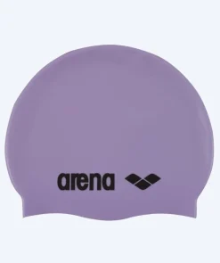 New Arena badehætte - Classic Silicone - Lilla/sort