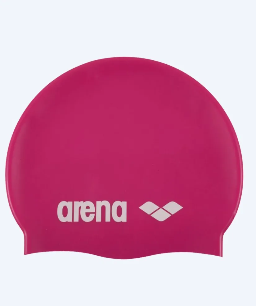Discount Arena badehætte - Classic Silicone - Pink/hvid