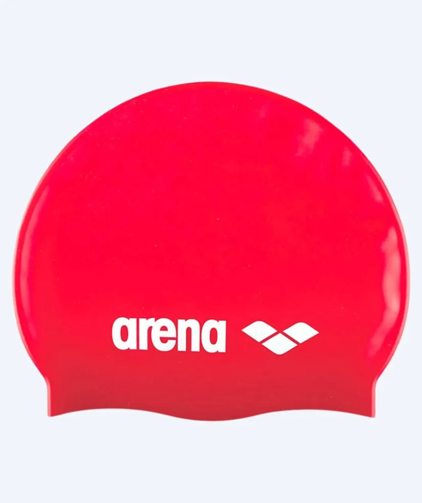 Discount Arena badehætte - Classic Silicone - Rød