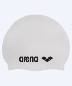 Sale Arena badehætte - Classic Silicone - Hvid/sort