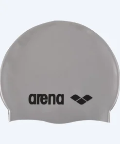 Hot Arena badehætte til junior (6-12) - Classic Silicone - Sølv