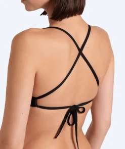 Outlet Arena bikini overdel til damer - Solid Tie Back - Sort