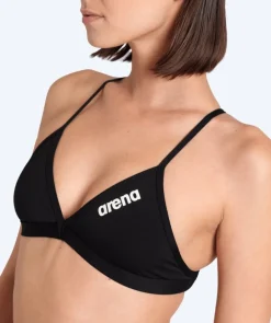 Outlet Arena bikini overdel til damer - Solid Tie Back - Sort