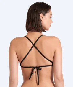 Outlet Arena bikini overdel til damer - Solid Tie Back - Sort