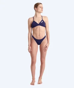 Online Arena bikini overdel til damer - Solid Tie Back - Mørkeblå