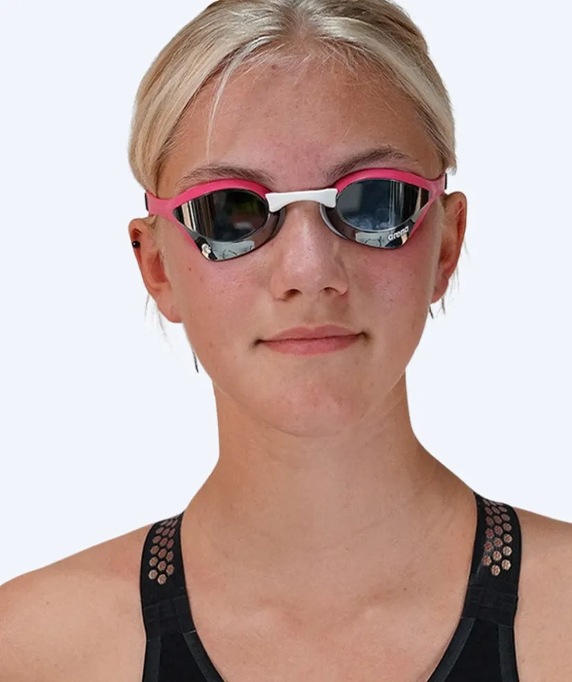 Arena Elite svømmebriller - Cobra Ultra SWIPE Mirror - Sort/sølv