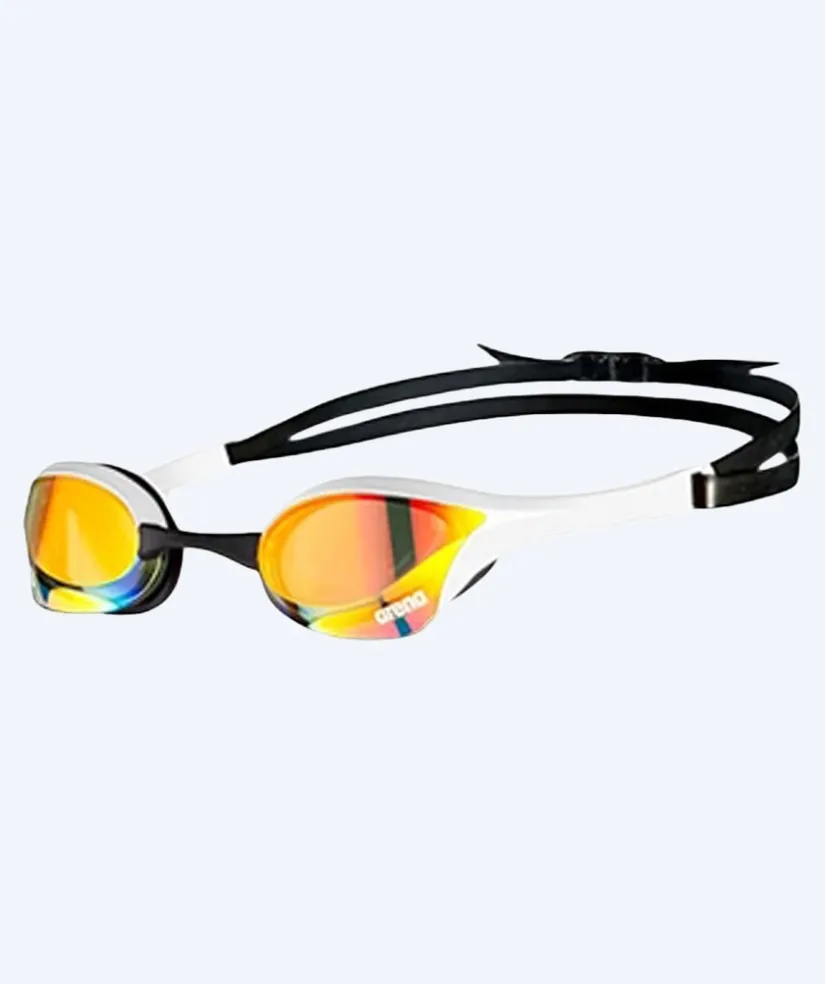 Sale Arena Elite svømmebriller - Cobra Ultra SWIPE Mirror - Hvid/guld