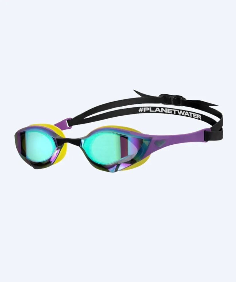 Discount Arena Elite svømmebriller - Cobra Edge SWIPE Mirror - Gul/lilla
