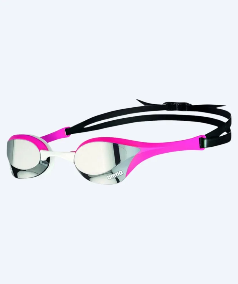 Arena Elite svømmebriller - Cobra Ultra SWIPE Mirror - Lyserød/sølv