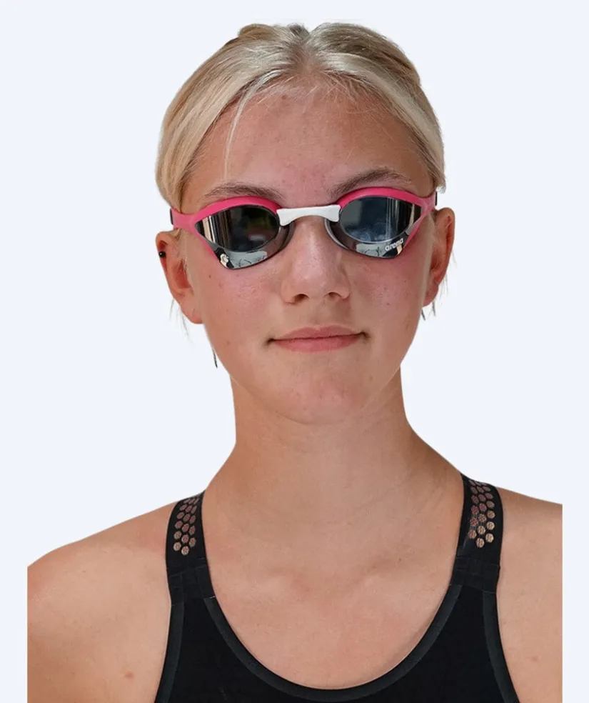 Arena Elite svømmebriller - Cobra Ultra SWIPE Mirror - Lyserød/sølv