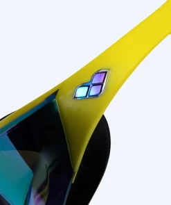 Hot Arena Elite svømmebriller - Cobra Edge SWIPE Mirror - Gul/grøn